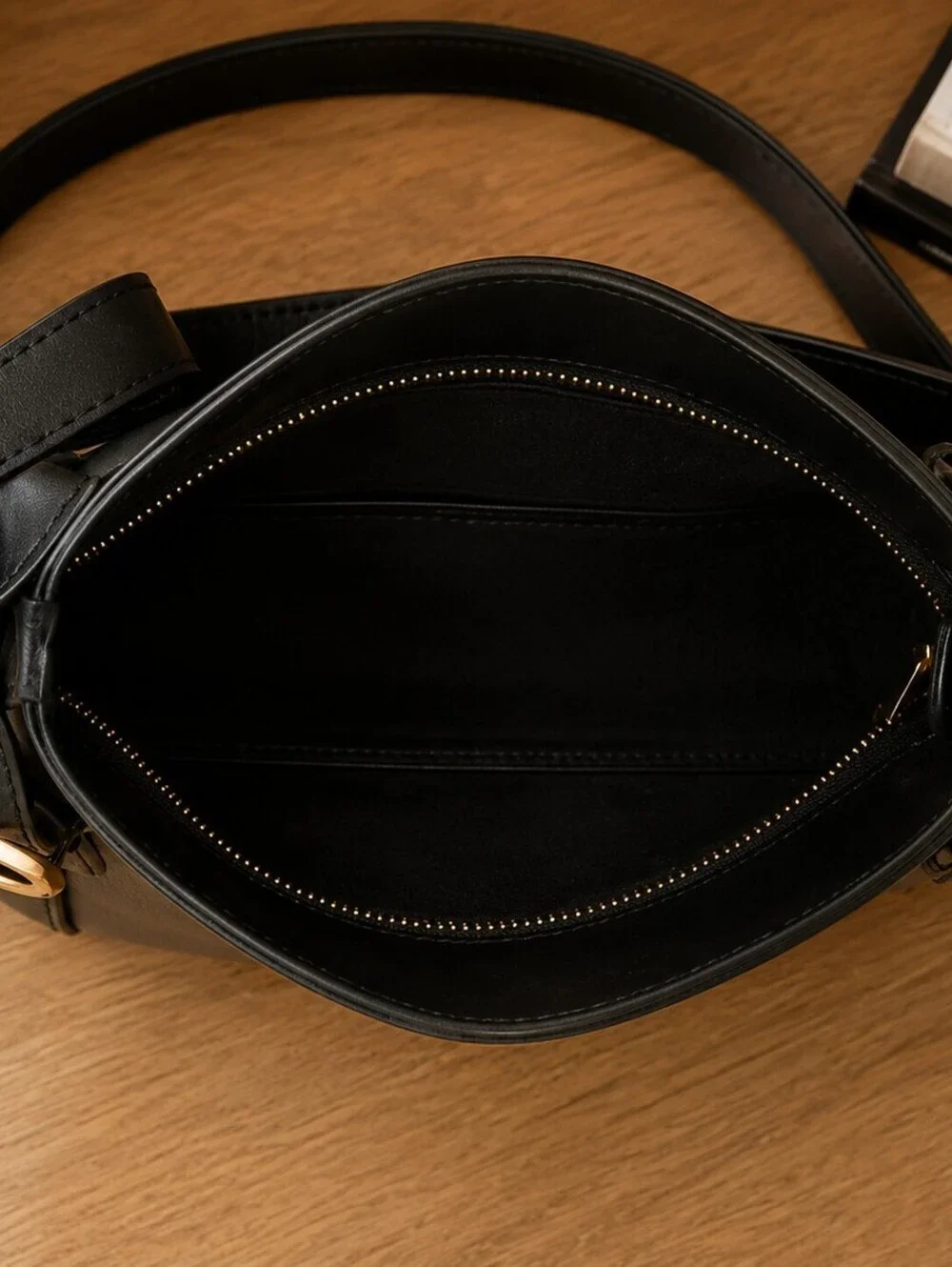 Coperni Mini Belt Strap Leather Hobo Bag Black Shoulder Bag NWT